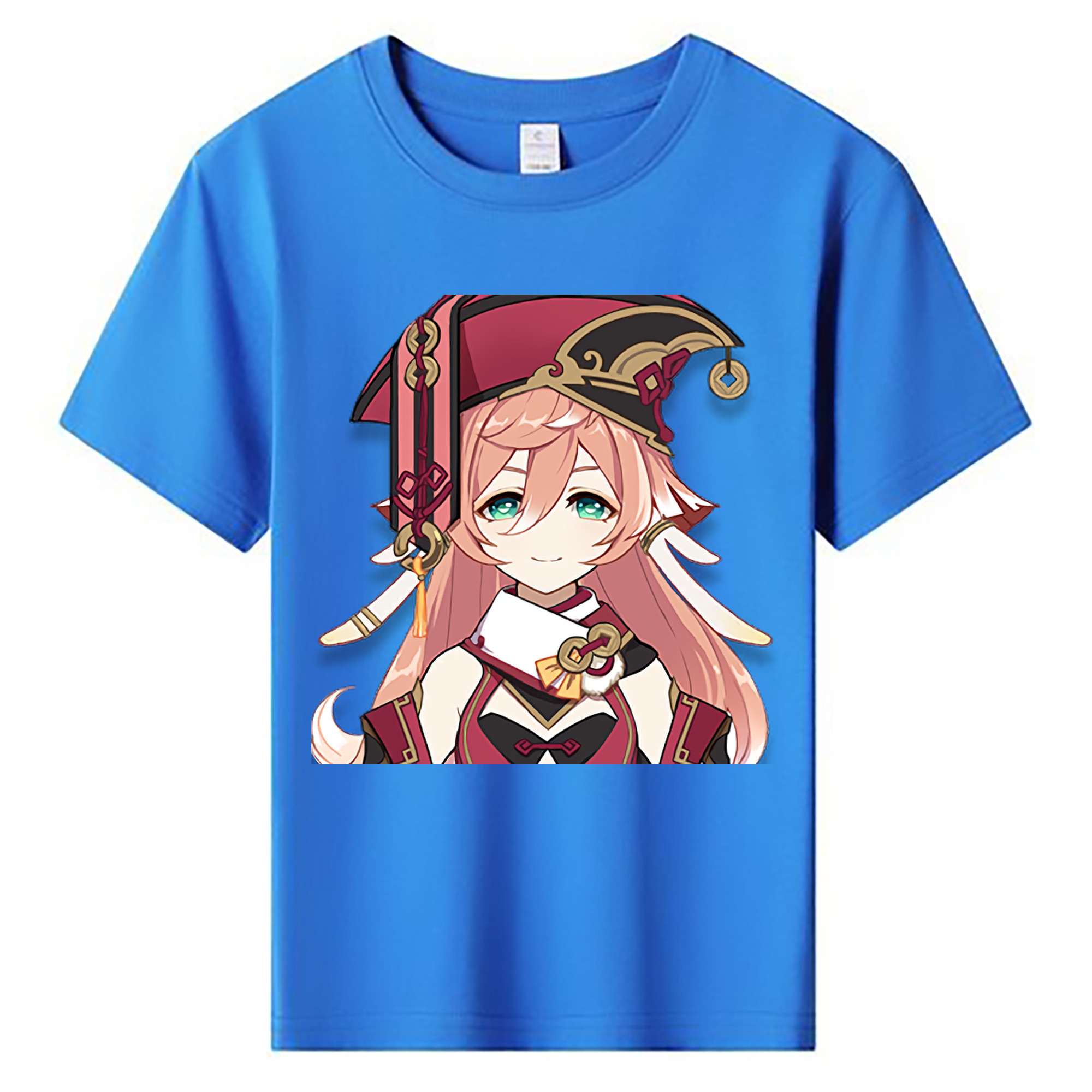 げんし神 ヤンフェイ genshin Yanfei 綿100％キッズTシャツ（フロントプリント）